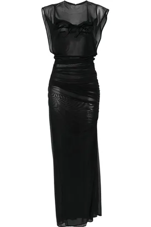 Jean Paul Gaultier Gerafftes Kleid im Layering-Look