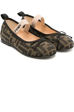 Fendi FF Ballerinas mit Logo-Band