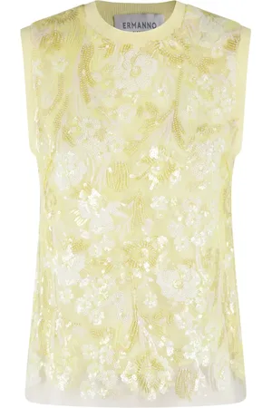 Ermanno Firenze Top mit Pailletten