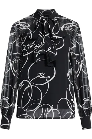 Karl Lagerfeld Bluse mit Circle-Print