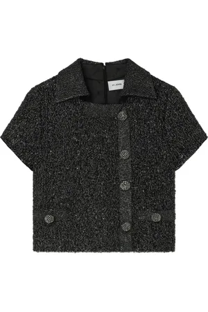 ST. JOHN Bluse aus Lurex