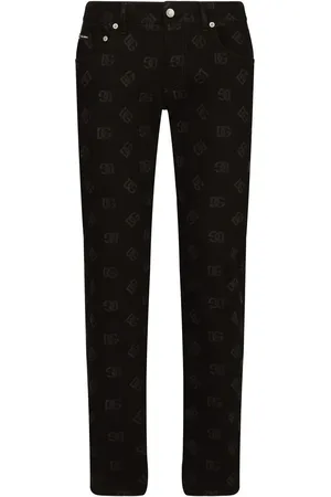 Dolce & Gabbana Slim-Fit-Jeans mit DG-Print
