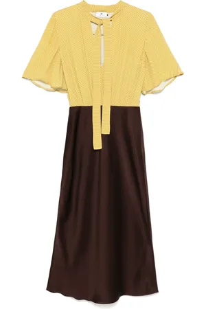 Elisabetta Franchi Georgette-Midikleid mit Polka Dots