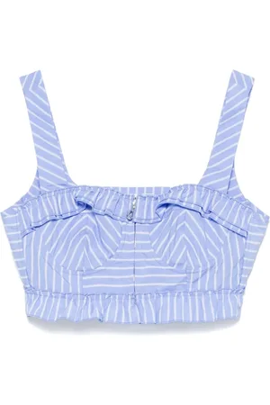 Sandro Gestreiftes Cropped-Top