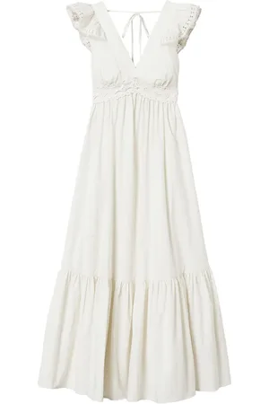Twin-Set Popeline-Kleid mit gehäkeltem Detail