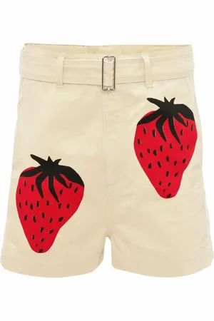 J.W.Anderson Chino-Shorts mit Erdbeeren-Print