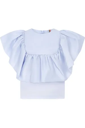 CAROLINE BOSMANS Ruffle-detailing blouse