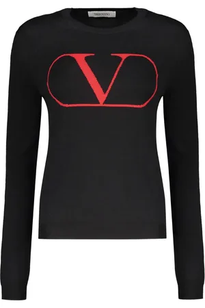 VALENTINO GARAVANI Intarsien-Pullover mit Logo