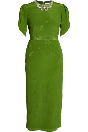 Erdem Midikleid mit Puffärmeln