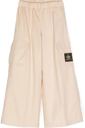 Fendi Hose mit Logo-Applikation