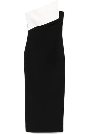Roland Mouret Midikleid mit Kontrasteinsatz