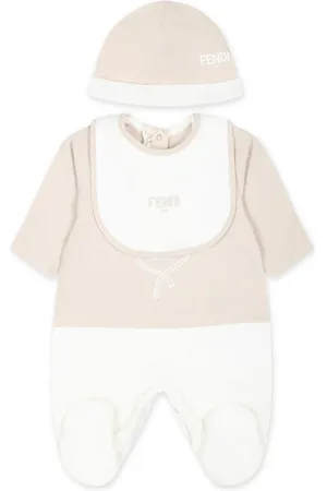Fendi Strampler-Set mit Logo-Print