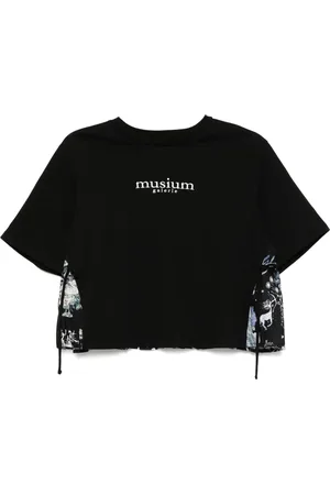 Musium Div. T-Shirt mit Logo-Stickerei