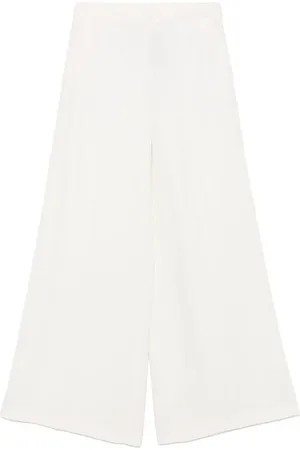 Twin-Set Palazzohose mit Logo-Schild