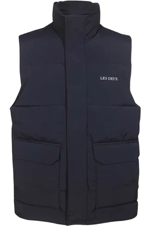 Les Deux Weste mit Logo-Print