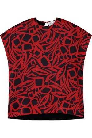 ST. JOHN Bluse mit botanischem Print