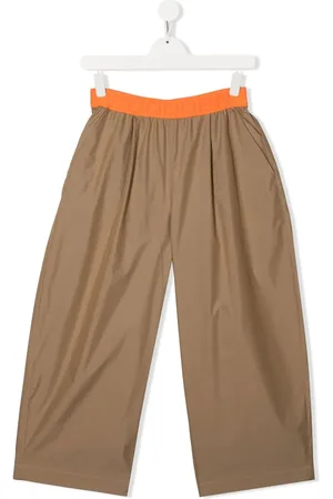 Fendi Weite Hose mit Logo-Bund
