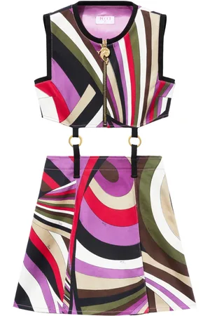 Puccini Minikleid mit Iride-Print