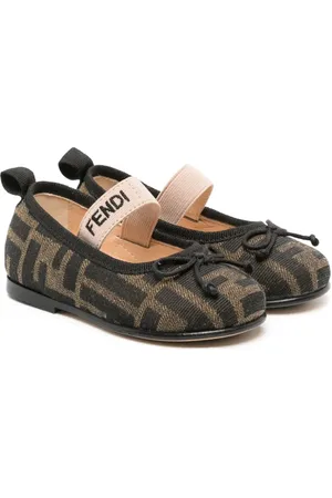Fendi Ballerinas aus FF-Jacquard mit Schleifendetail