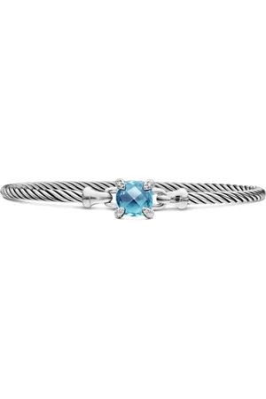 David Yurman Chatelaine Sterlingsilber-Armband mit Diamant 3mm