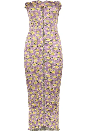 AMY CROOKES Kleid mit Blumen-Print