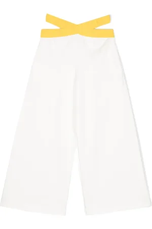 Fendi Weite Hose mit FF-Bund