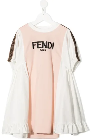 Fendi Kleid mit Logo-Stickerei
