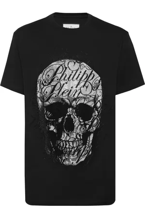 Philipp Plein T-Shirt mit Skull Coursive-Verzierung