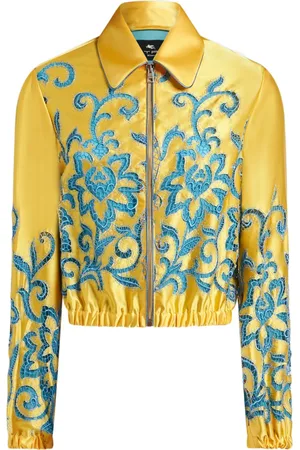 Etro Cropped-Bomberjacke mit Stickerei