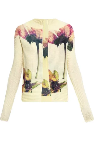 Issey Miyake Pressed Flora Cardigan