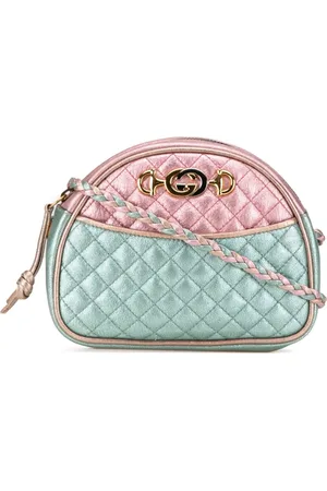 Gucci 2000-2015 mini Trapuntata Zumi Dome Umhängetasche aus laminiertem Nappaleder