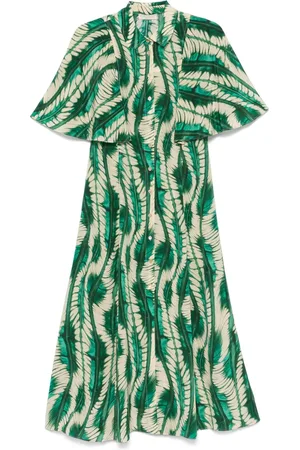 ULLA JOHNSON Silhuette Midikleid
