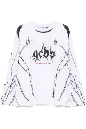 GCDS T-Shirt mit Logo-Spikes