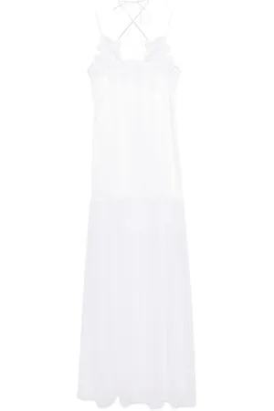 Alberta Ferretti Abendkleid mit Spitzenbesatz