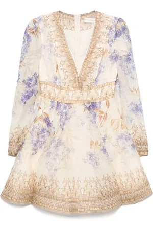 ZIMMERMANN Dawning Plunge Minikleid