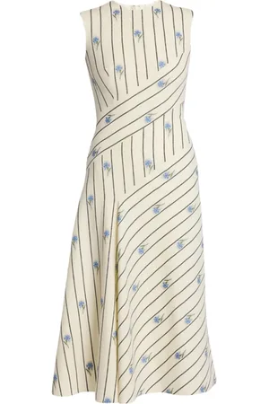 Erdem Asymmetrisches Kleid mit Blumen-Print