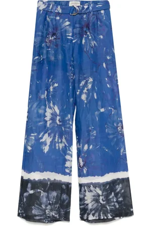 Ermanno Firenze Hose mit Blumen-Print