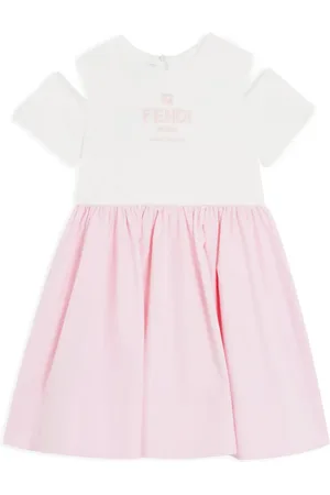 Fendi Kleid mit Logo-Stickerei