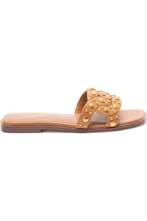 Twin-Set Pantoletten aus Leder