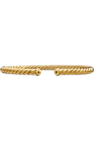 David Yurman 18kt Modern Cablespira Gelbgoldarmband 4mm