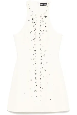 DAVID KOMA Minikleid mit Kristallen