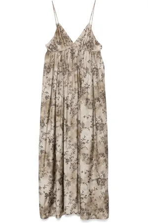 UMA WANG Maxikleid mit Blumen-Print