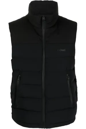 Mackage Gefütterte Weste mit Logo-Print