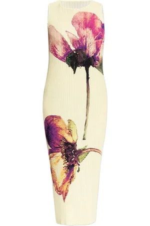 Issey Miyake Pressed Flora Midikleid