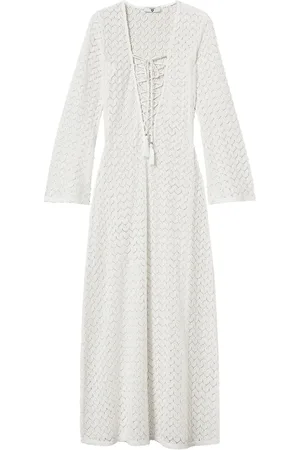 Twin-Set Strandkleid mit Lochstrickmuster