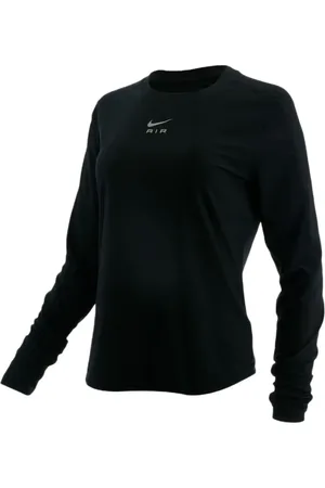 Nike Dri-FIT Langarmshirt mit "Black"-Print