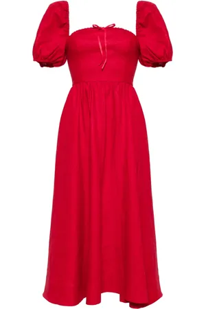 Reformation Marella Leinenkleid