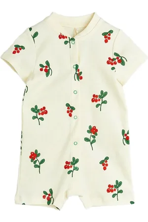 Mini Rodini Kurzer Strampler mit Blumen-Print