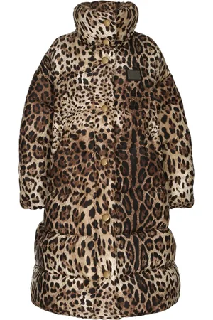 Dolce & Gabbana Oversized-Mantel mit Leoparden-Print