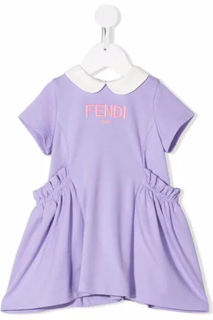 Fendi Kleid mit Logo-Stickerei